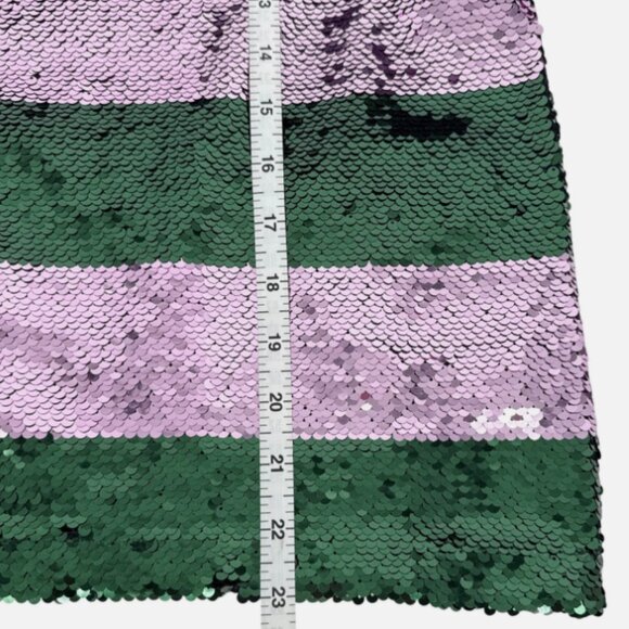 Brand New Maeve Short-Sleeve Sequin Striped Top - Picture 7 of 7